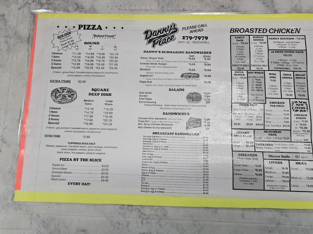 Danny's Place Menu image 1